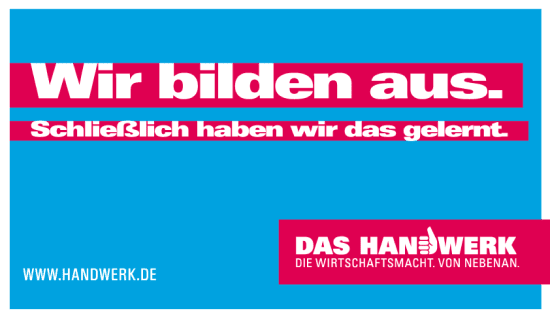 Das Handwerk - wir bilden aus